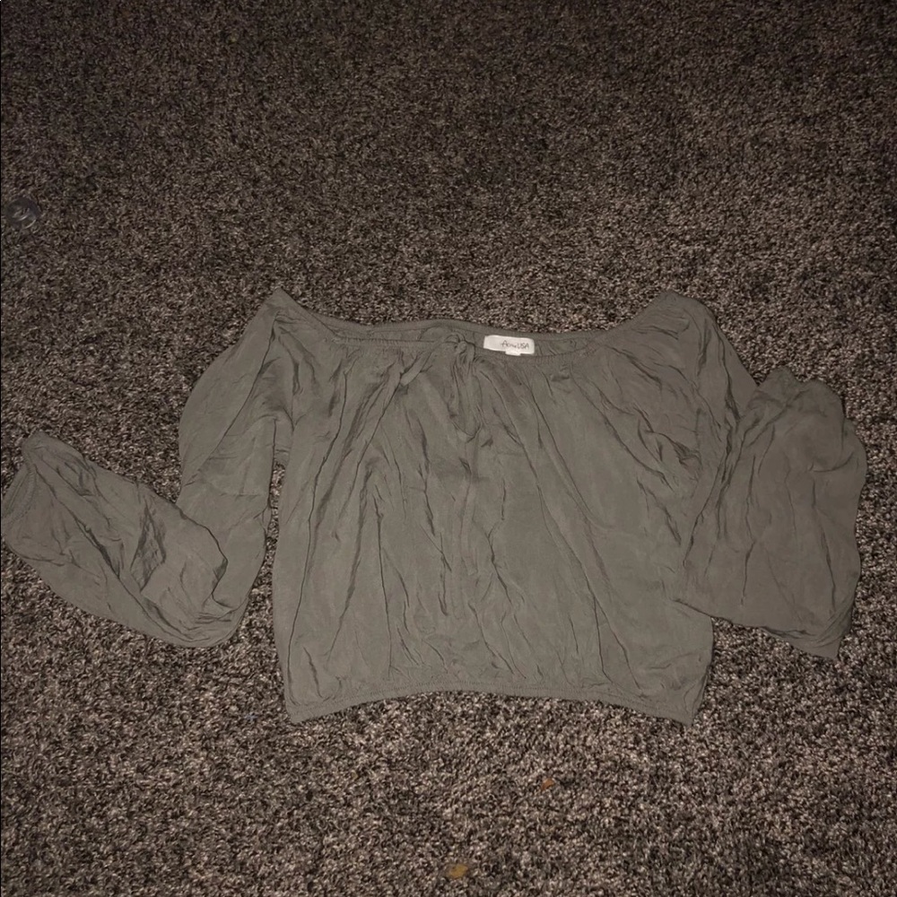 Off the shoulder crop top